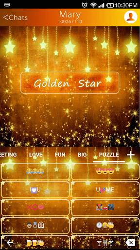 Golden Star Emoji Keyboard screenshot 4
