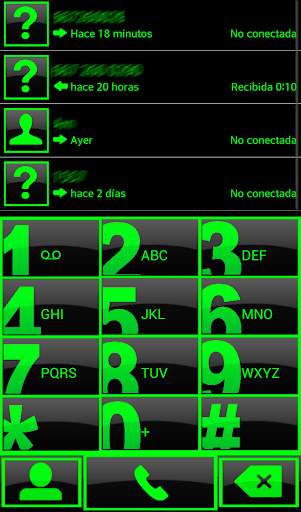 THEME BIG GREEN FOR EXDIALER screenshot 2