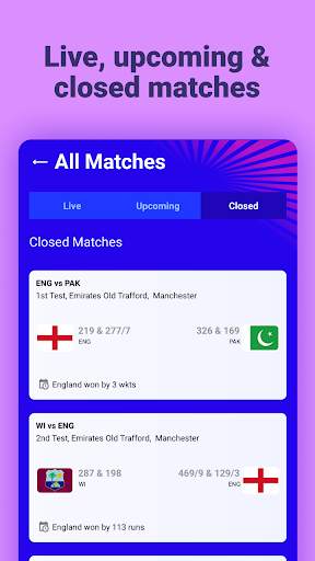 Cricket swag Live line - Cricket, live line scores screenshot 3