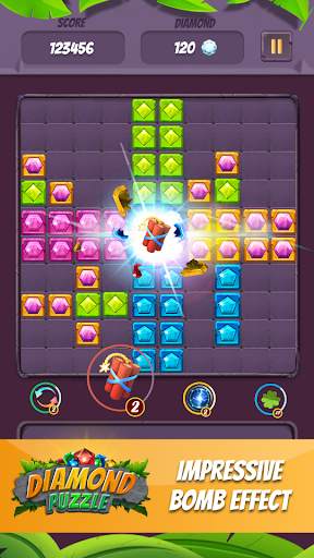 Brick game: Legend stone - jewel block puzzle game screenshot 2