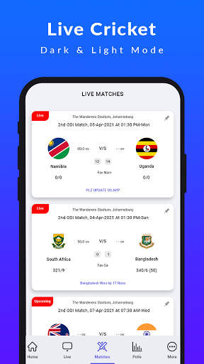 Live score - Cricket Live match and Cricket score screenshot 2
