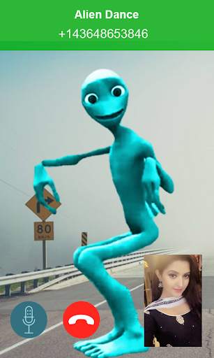 Damee Tu Cosita video call prank -Green Alien Call screenshot 4