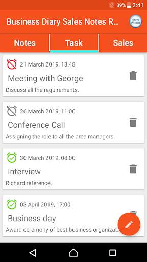 Business Diary Sales Notes Register & Day Planner screenshot 2