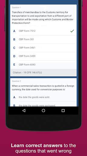 Customs Broker License Practice Exams Lite screenshot 5