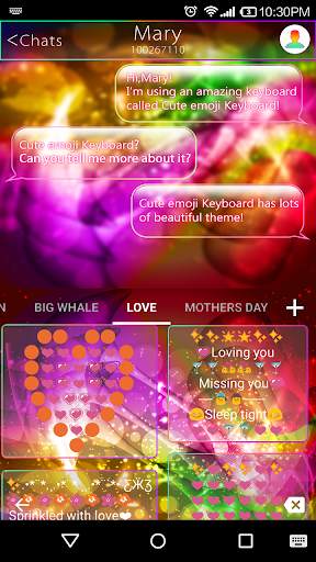 Neon Daydream Emoji Keyboard स्क्रीनशॉट 4