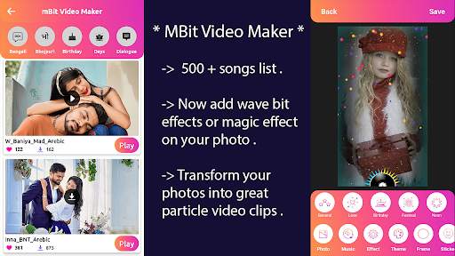mBit Video Maker - Particle.ly screenshot 3
