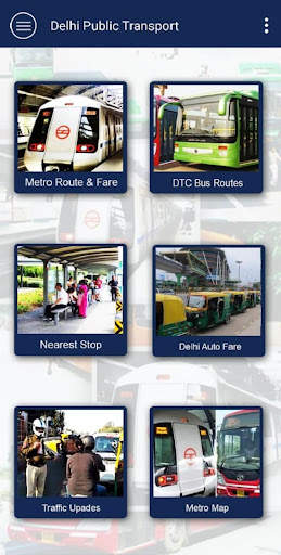 Delhi Public Transport - Metro and DTC Bus Routes screenshot 1