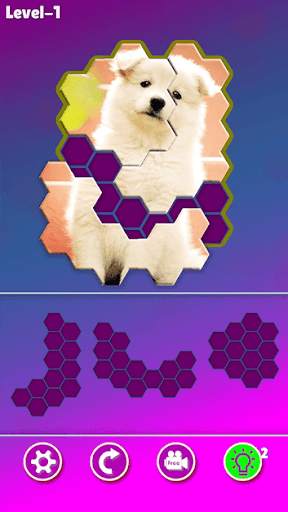 Hexa Jigsaw - Dogs jigsaw puzzle game screenshot 1