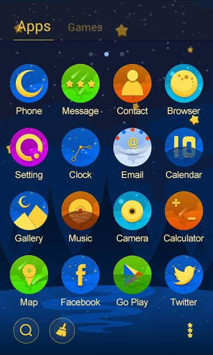 Midnight GO LAUNCHER THEME screenshot 3