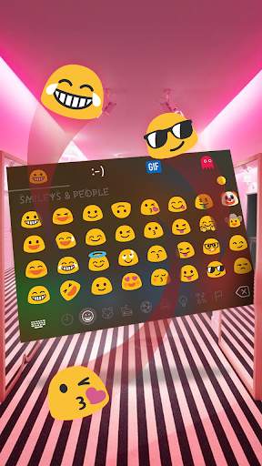 Calm Black & Pink Keyboard स्क्रीनशॉट 3