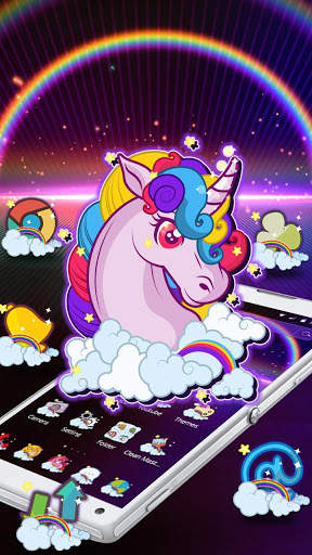 Dreamy Unicorn Rainbow Theme screenshot 1