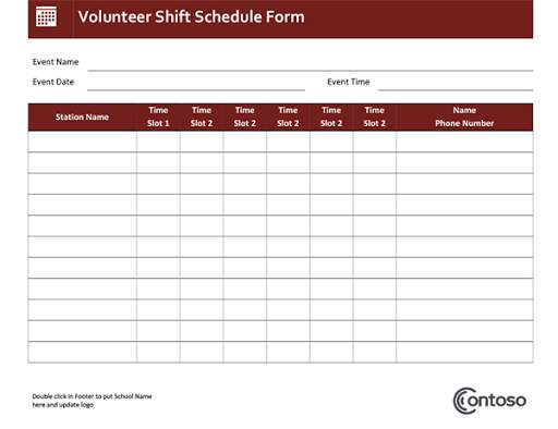 Free Office Schedules Templates скриншот 10