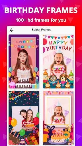 Name Photo On Birthday Cake Frame Card Gif Wishes screenshot 3