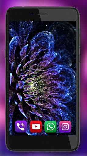 Fantasy Neon Flowers Live Wallpaper screenshot 4