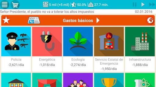 Presidente Simulador Lite screenshot 2