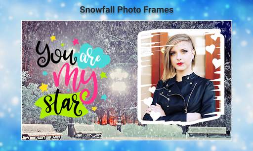Snowfall Photo Frames 1 تصوير الشاشة