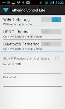 Tethering Control Lite screenshot 1