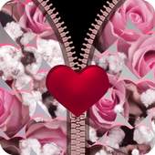 fake zipper lock screen love 1.0