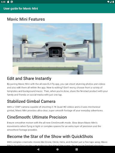 User guide for Mavic Mini screenshot 5