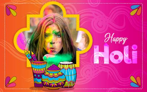 Holi Photo Editor 2021 : Frame, Stickers, Emojis скриншот 1
