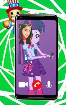 Video call Twilight Unicorn Sparkle Little Queen screenshot 5