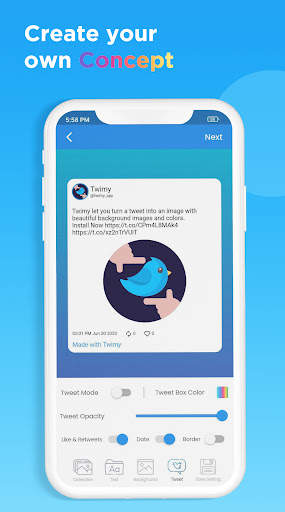 Twimy - twitter tweet to image screenshot 5