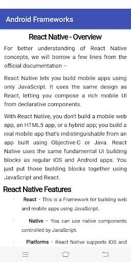 Frameworks for Android screenshot 7
