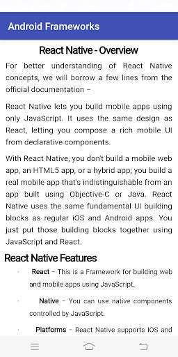 Frameworks for Android screenshot 7