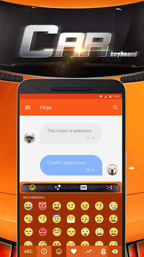 Speed Car Keyboard Theme screenshot 1