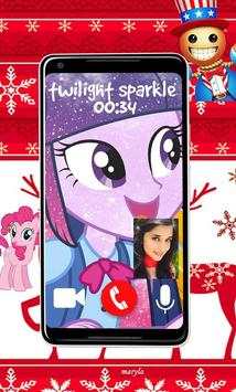 Video call Twilight Unicorn Sparkle Little Queen screenshot 2