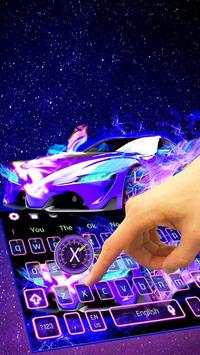 Flaming Car Keyboard screenshot 1
