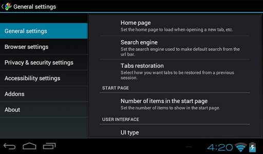 Falcon Web Browser For Google! screenshot 4