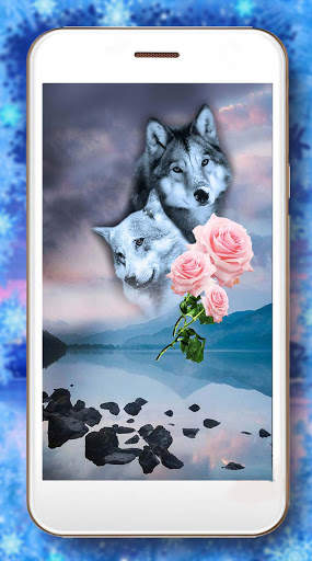 Wolves Roses Live Wallpaper screenshot 3