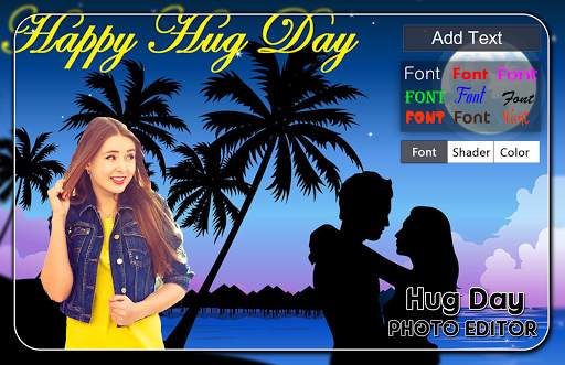 Hug Day Photo Editor स्क्रीनशॉट 2