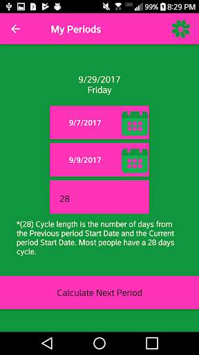 My Period Cycle Tracker screenshot 3