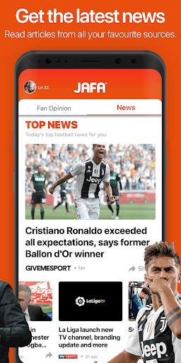 JAFA: Football Fan Opinion & Personalised News App screenshot 2