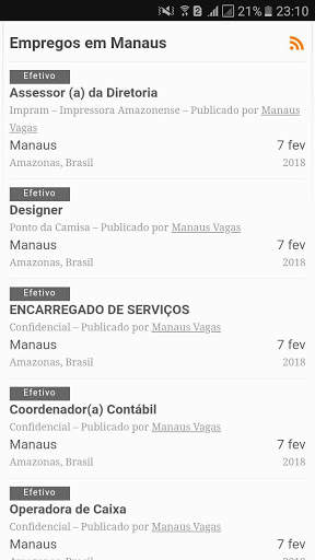 Manaus Vagas скриншот 2