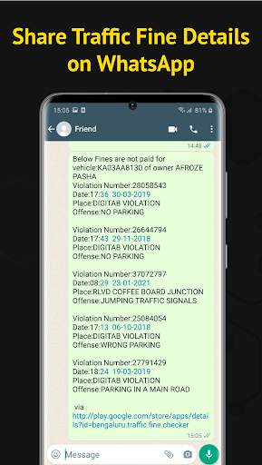 Bangalore Traffic: Check Fines screenshot 5