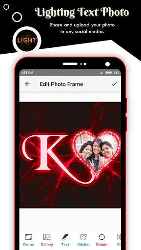 Lighting Text Photo Frame screenshot 7