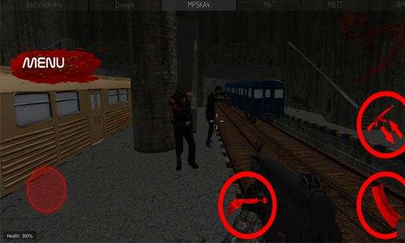 Metro Zombie Shooter screenshot 2
