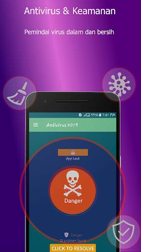 super antivirus memindai & menghapus virus screenshot 1