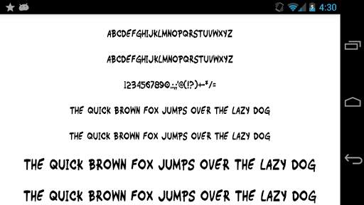 Fonts for FlipFont 50 Hand screenshot 5