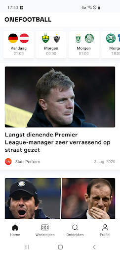 OneFootball Voetbaluitslagen screenshot 1