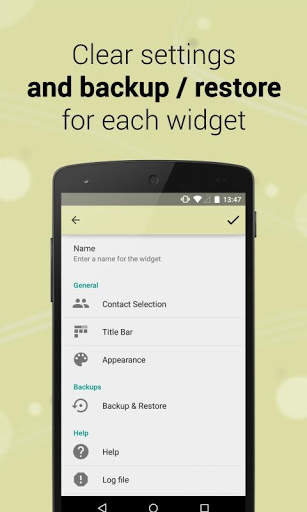 Conigri (Contact Widget) screenshot 6