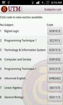FSKSM Subject Registration screenshot 4