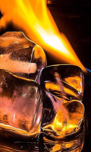 Fire and Ice Live Wallpaper : 7fon & LWP screenshot 1