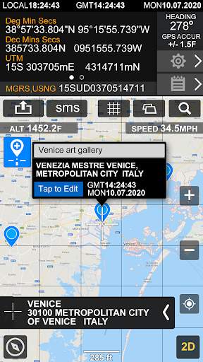 GPS Location Info, SMS Coordinates, Compass   screenshot 3