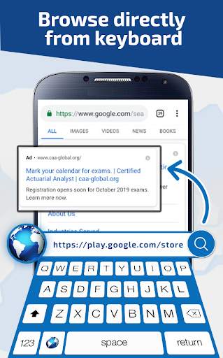 Smart Keyboard with Browser – Built-in Browser screenshot 1