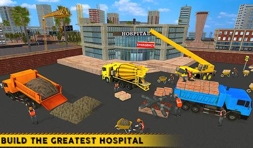 City Hospital Building Construction Building Games screenshot 7