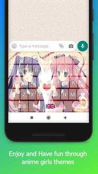 Anime Girl Keyboard Theme screenshot 6